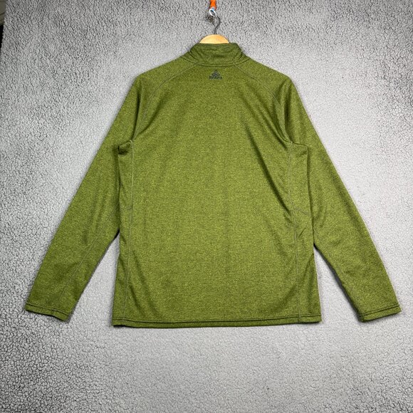 Prana Sweatshirt Mens Size Large Green 1/4 Zip pullover Lightweight Performance - Picture 5 of 11